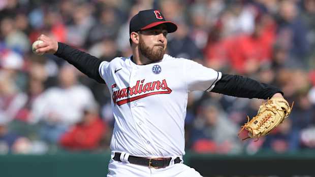 Cleveland Guardians pitcher Aaron Civale